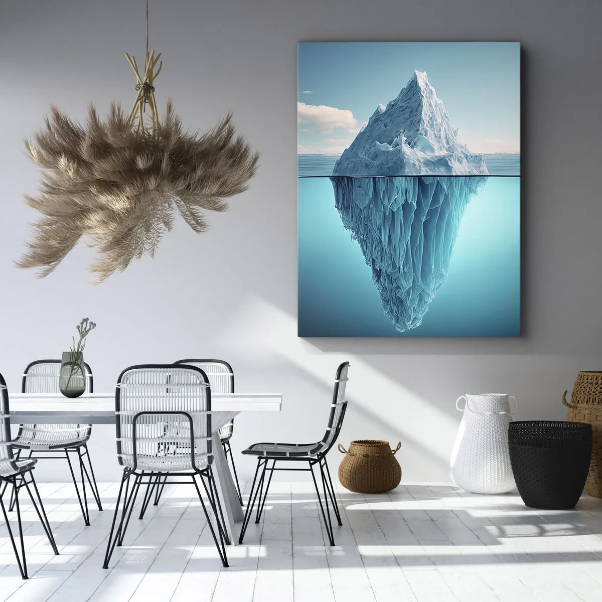 Canvastavla - Bild på duk - Isdrottning - 50x70 cm