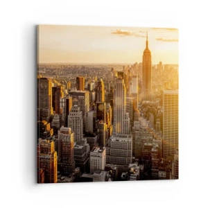 Canvastavla - Bild på duk - Växa i solskenet - 70x70 cm