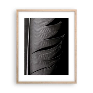 Affisch i ram av ljusek - Fjäder - en underbar konstruktion - 40x50 cm