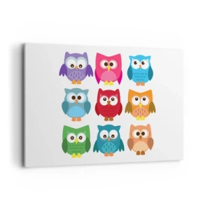 Canvastavla - Bild på duk - Att vara olika på roligt sätt - 120x80 cm