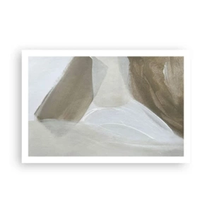 Affisch - Våg av vitt - 91x61 cm