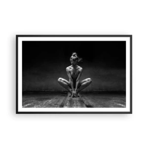 Affisch i svart ram - Koncentrerad dansenergi - 91x61 cm