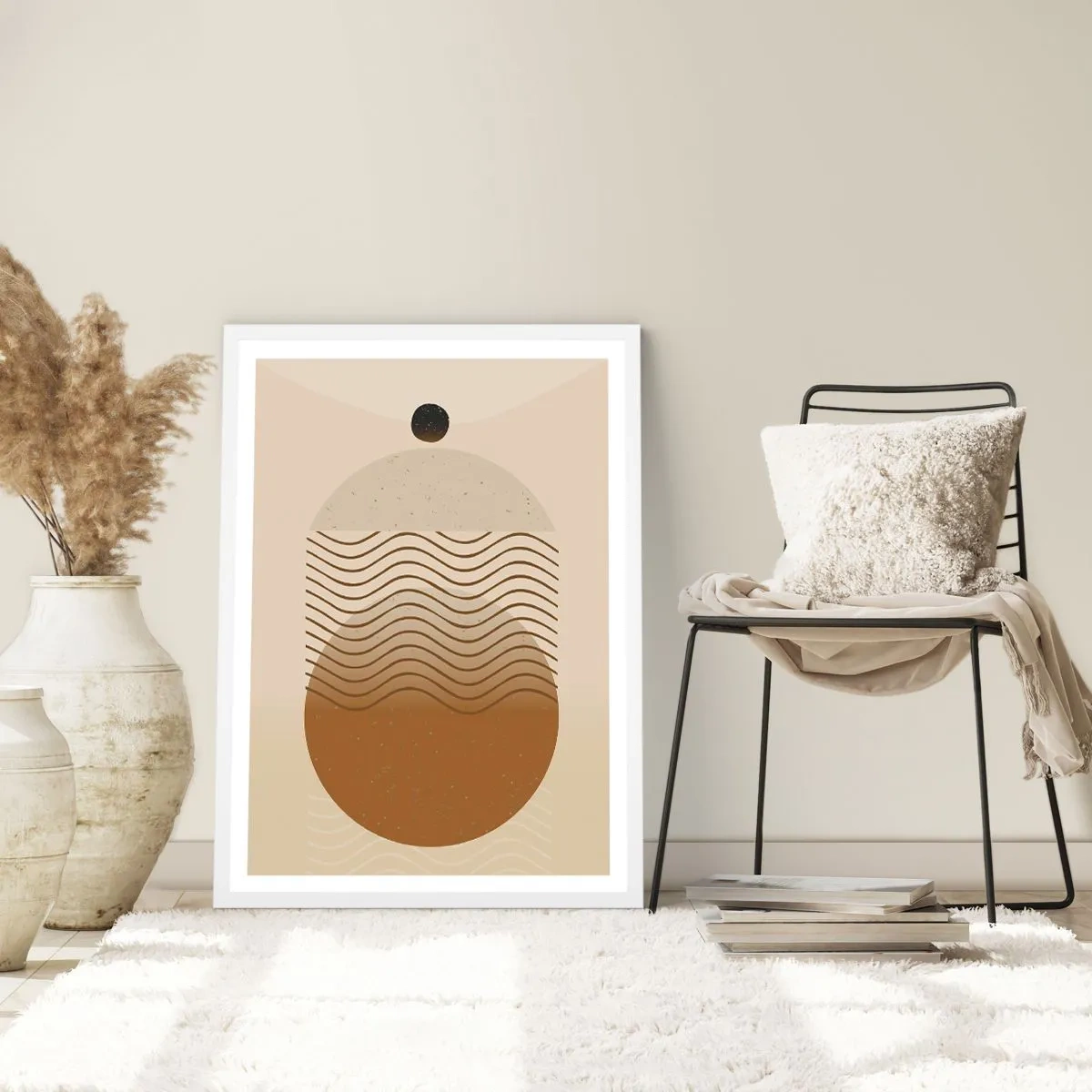 Affisch i vit ram - Om geometriska figurers ursprung - 30x40 cm