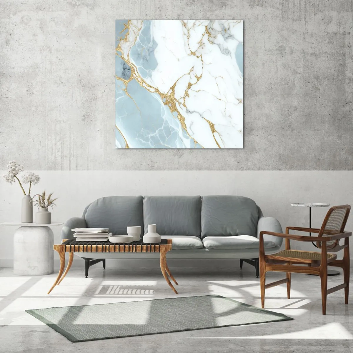 Glastavla - Bild på glas - Stenrikedom - 60x60 cm