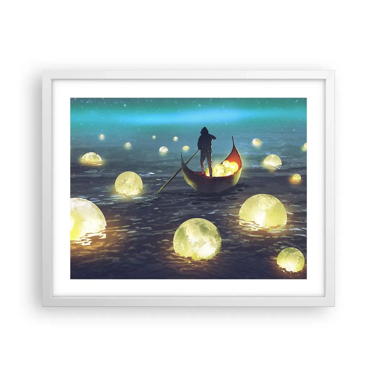 Affisch i vit ram - Saker som filosoferna inte drömt om - 50x40 cm