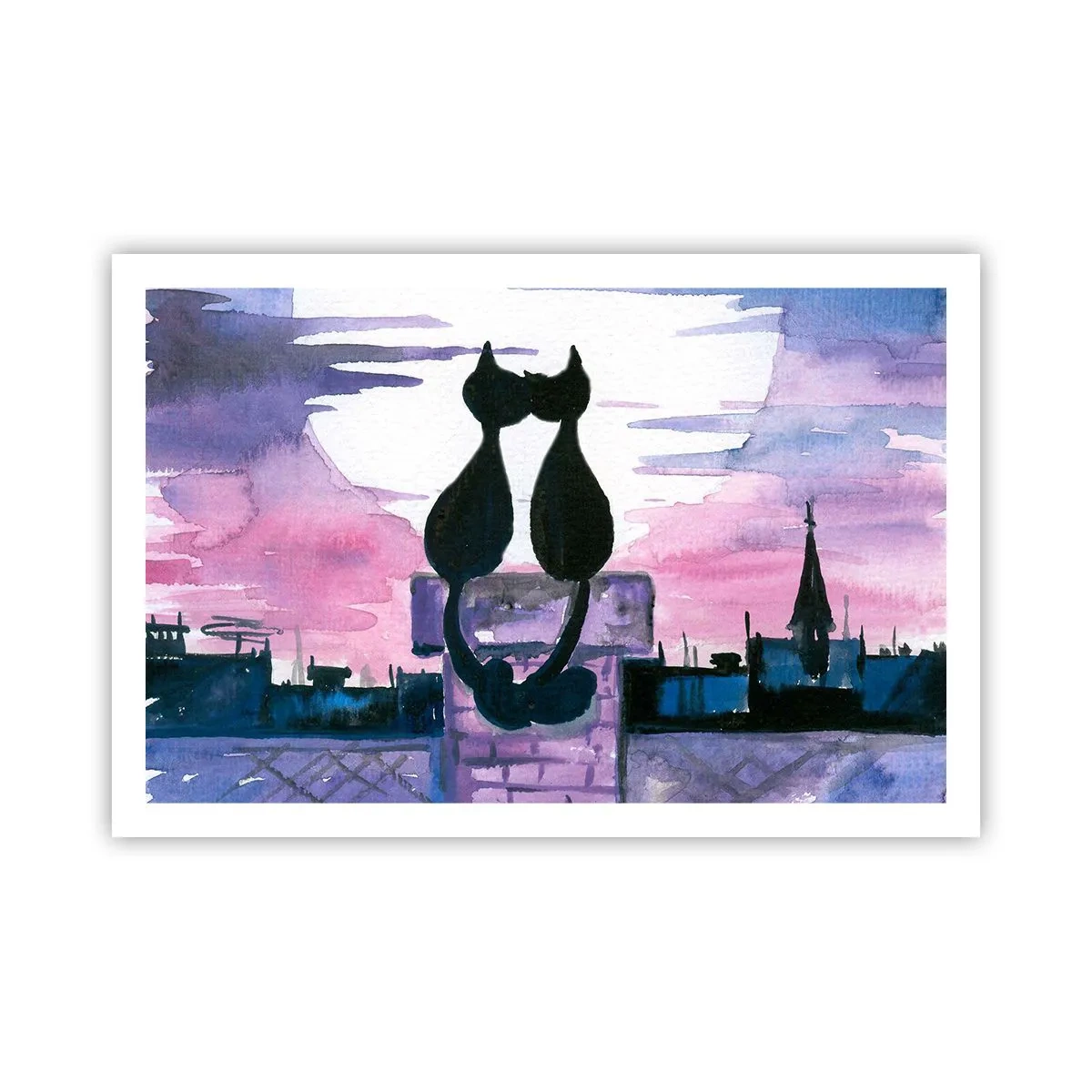 Affisch - Rendez-vous under månen - 91x61 cm