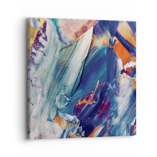 Canvastavla - Bild på duk - Färgkaos - 30x30 cm