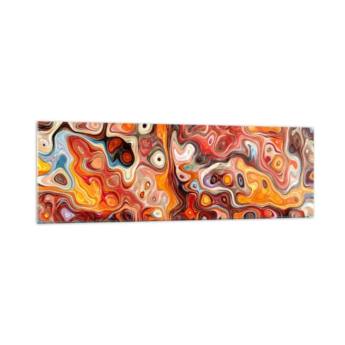 Glastavla - Bild på glas - Om nötterna löstes upp i honung - 160x50 cm