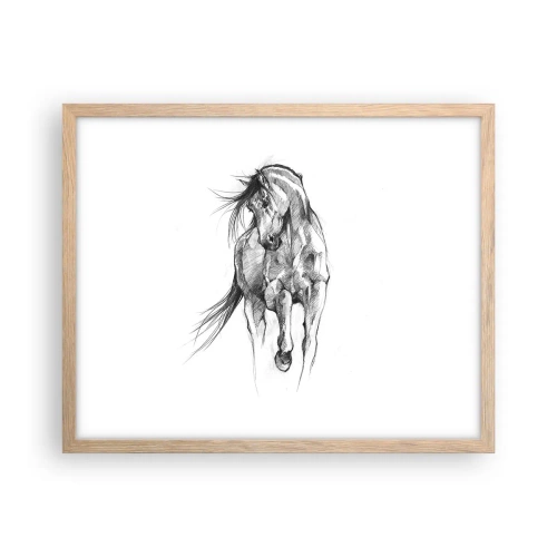 Affisch i ram av ljusek - Elegant trav - 50x40 cm