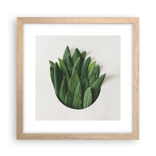 Affisch i ram av ljusek - Ostoppbar nyfikenhet - 30x30 cm