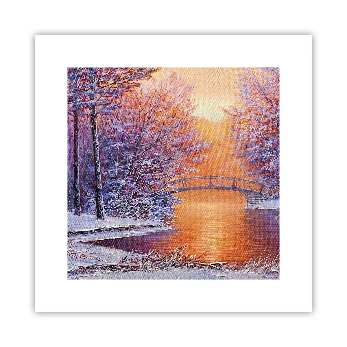 Affisch - Låt oss mötas här - 30x30 cm