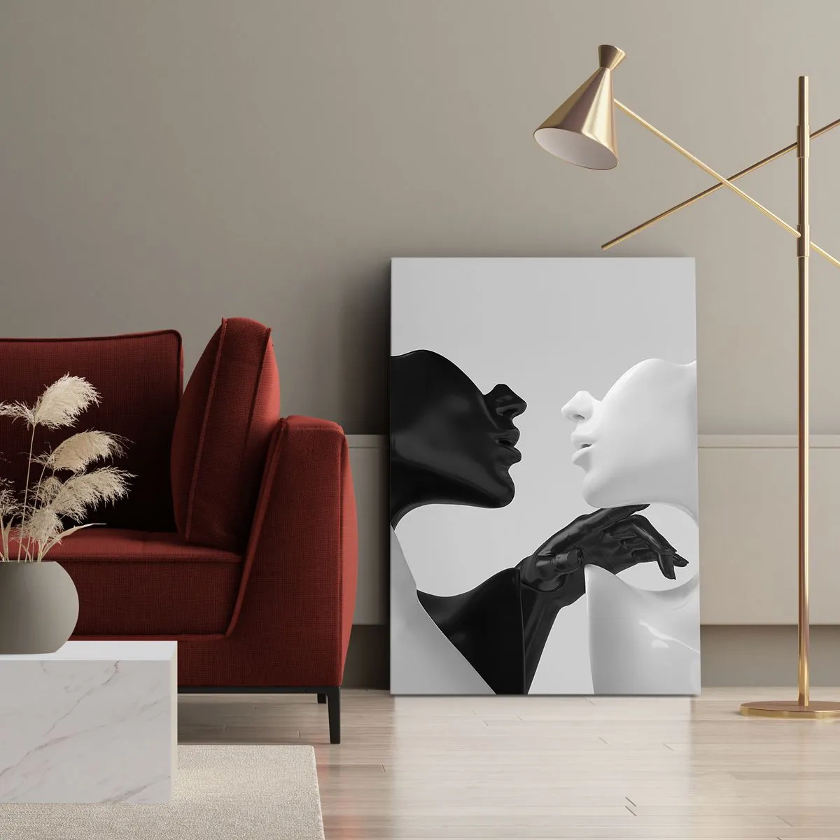Canvastavla - Bild på duk - Attraktion - lust - 50x70 cm