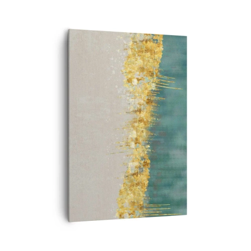 Canvastavla - Bild på duk - Den gyllene gränsen - 70x100 cm