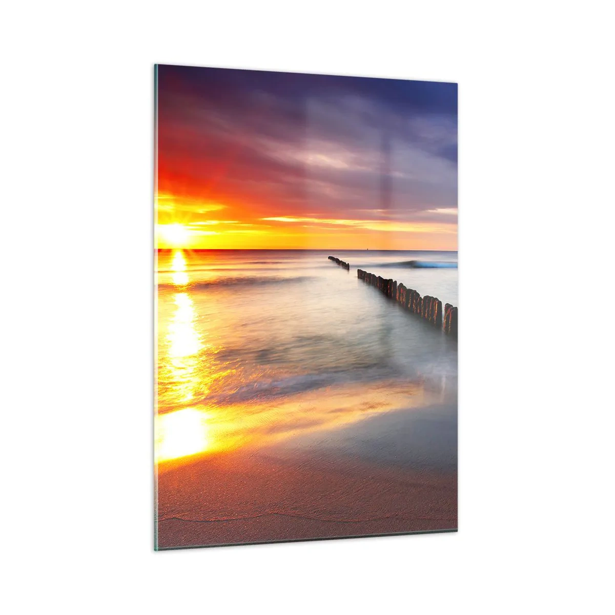 Glastavla - Bild på glas - Lyssna på tystnaden - 50x70 cm