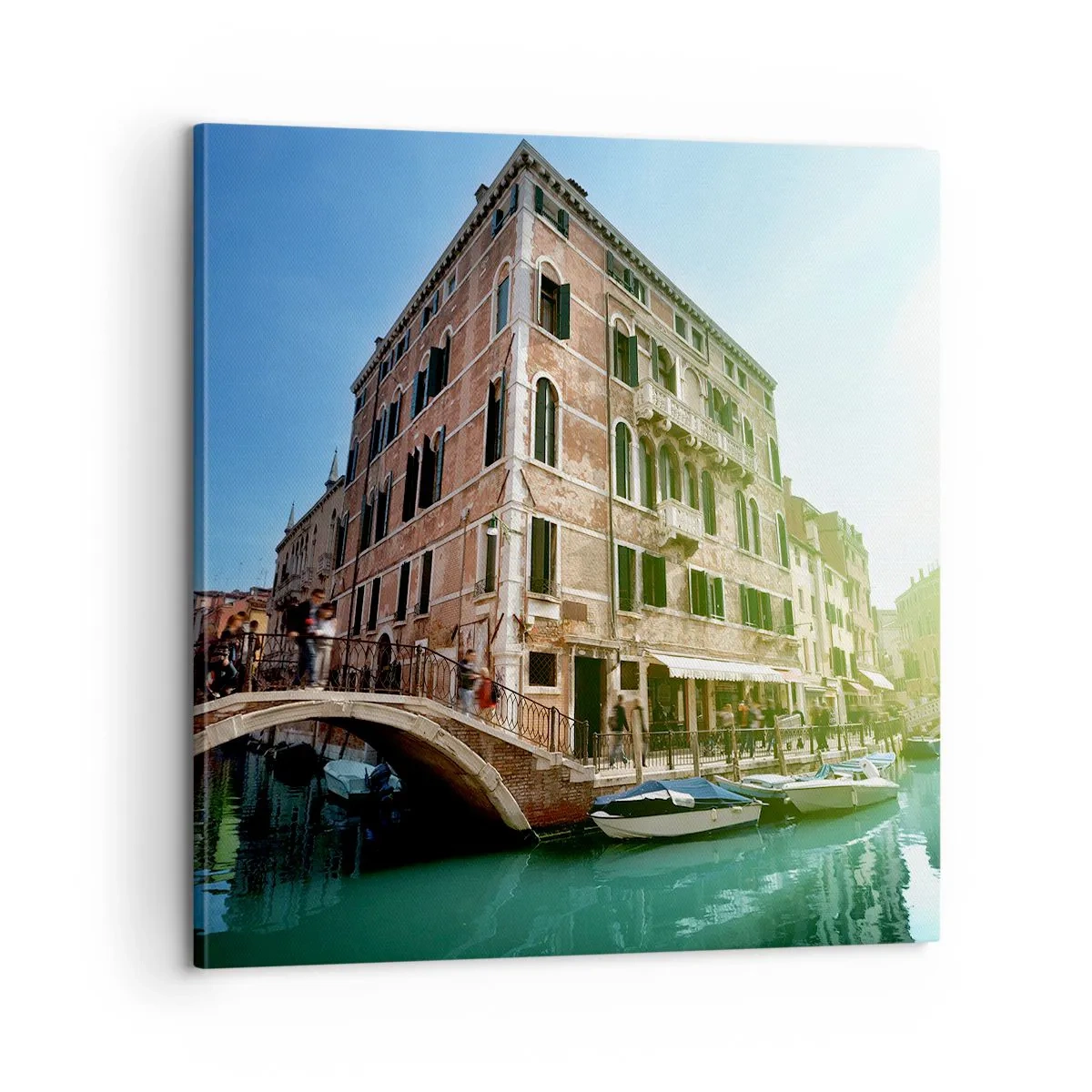 Canvastavla - Bild på duk - Venedig - Amore Mio - 60x60 cm