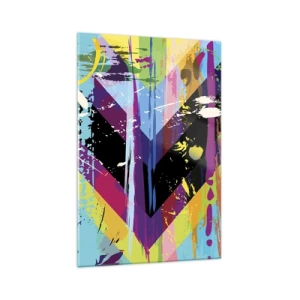 Glastavla - Bild på glas - Uppifrån nedåt - 70x100 cm