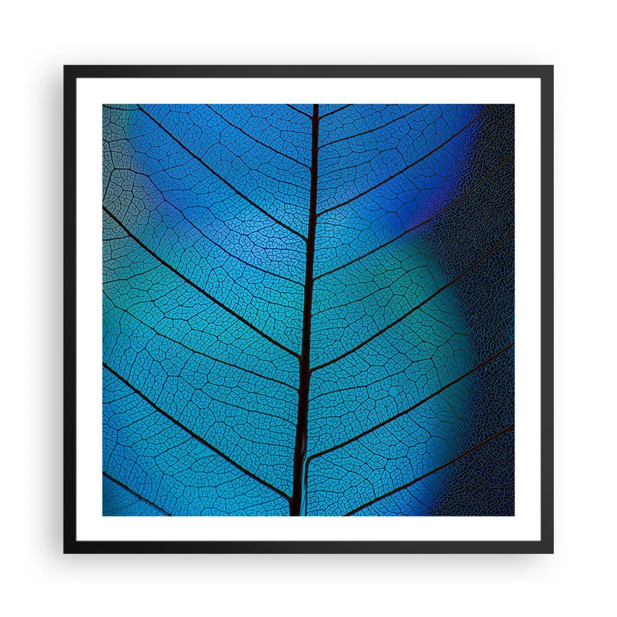 Affisch i svart ram - Invecklad konstruktion - 60x60 cm