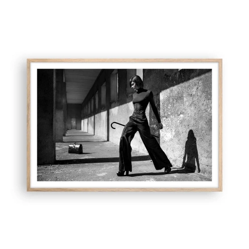 Affisch i ram av ljusek - Stadselegans - 91x61 cm