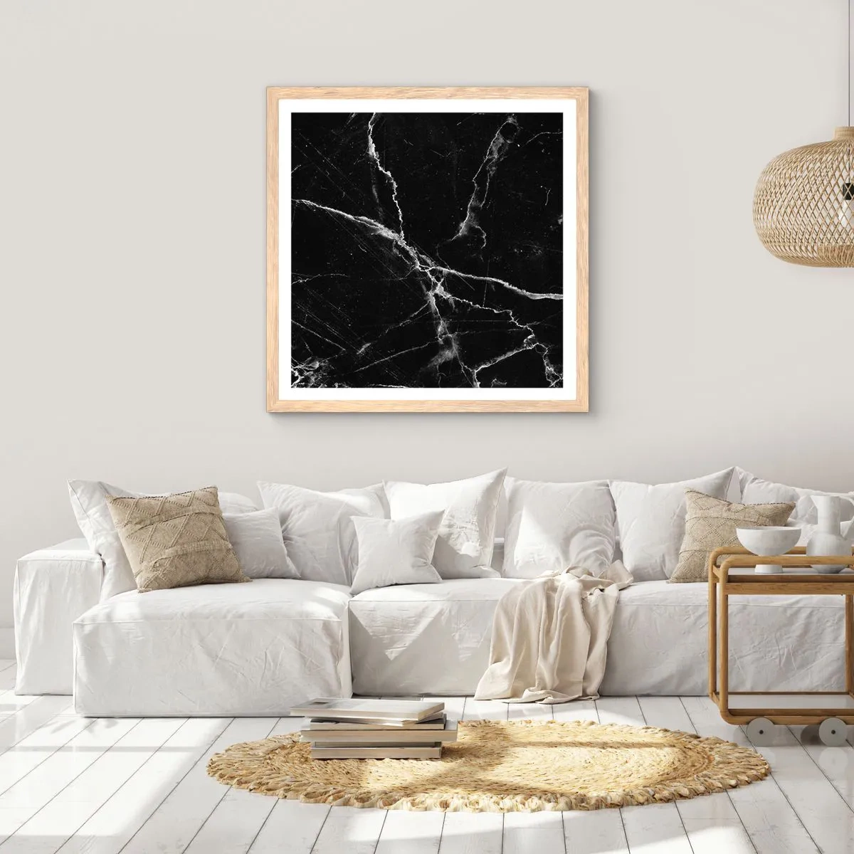 Affisch i ram av ljusek - Stenens hemliga liv - 40x40 cm