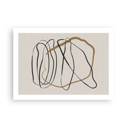 Affisch - Komposition: besittande dans - 70x50 cm