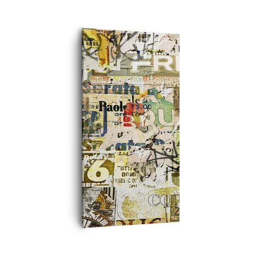 Canvastavla - Bild på duk - Oj, det händer saker och ting - 55x100 cm