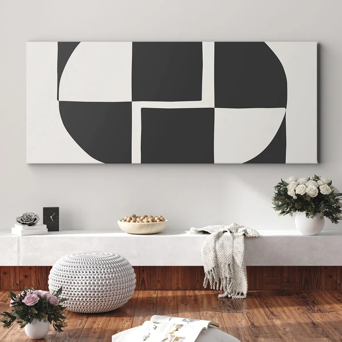 Canvastavla - Bild på duk - Antites – syntes - 100x40 cm