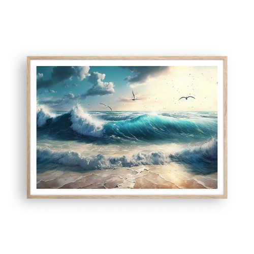 Affisch i ram av ljusek - Ljuder endast för dig - 100x70 cm