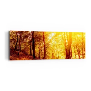 Canvastavla - Bild på duk - Mot guldgläntan - 90x30 cm