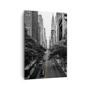 Canvastavla - Bild på duk - En morgon i New York - 70x100 cm
