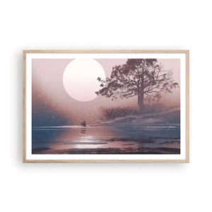 Affisch i ram av ljusek - Nattens under - 91x61 cm