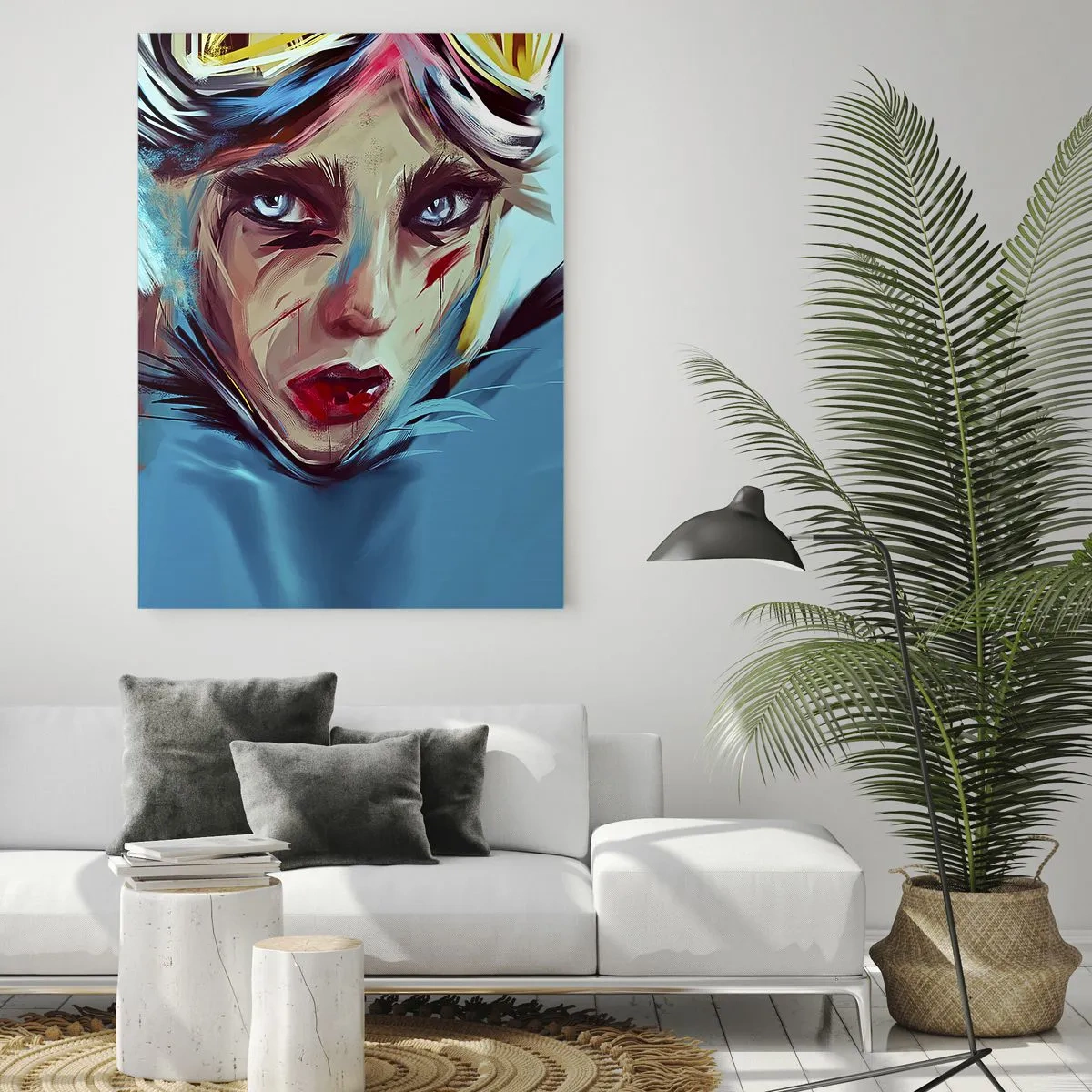 Glastavla - Bild på glas - Vägkämpe - 80x120 cm