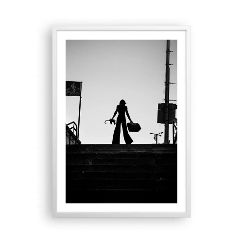 Affisch i vit ram - Stadsvandring - 50x70 cm