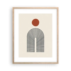 Affisch i ram av ljusek - Formernas och färgernas magnetism - 40x50 cm