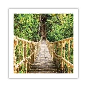 Affisch - Upphängd i grönskan - 50x50 cm