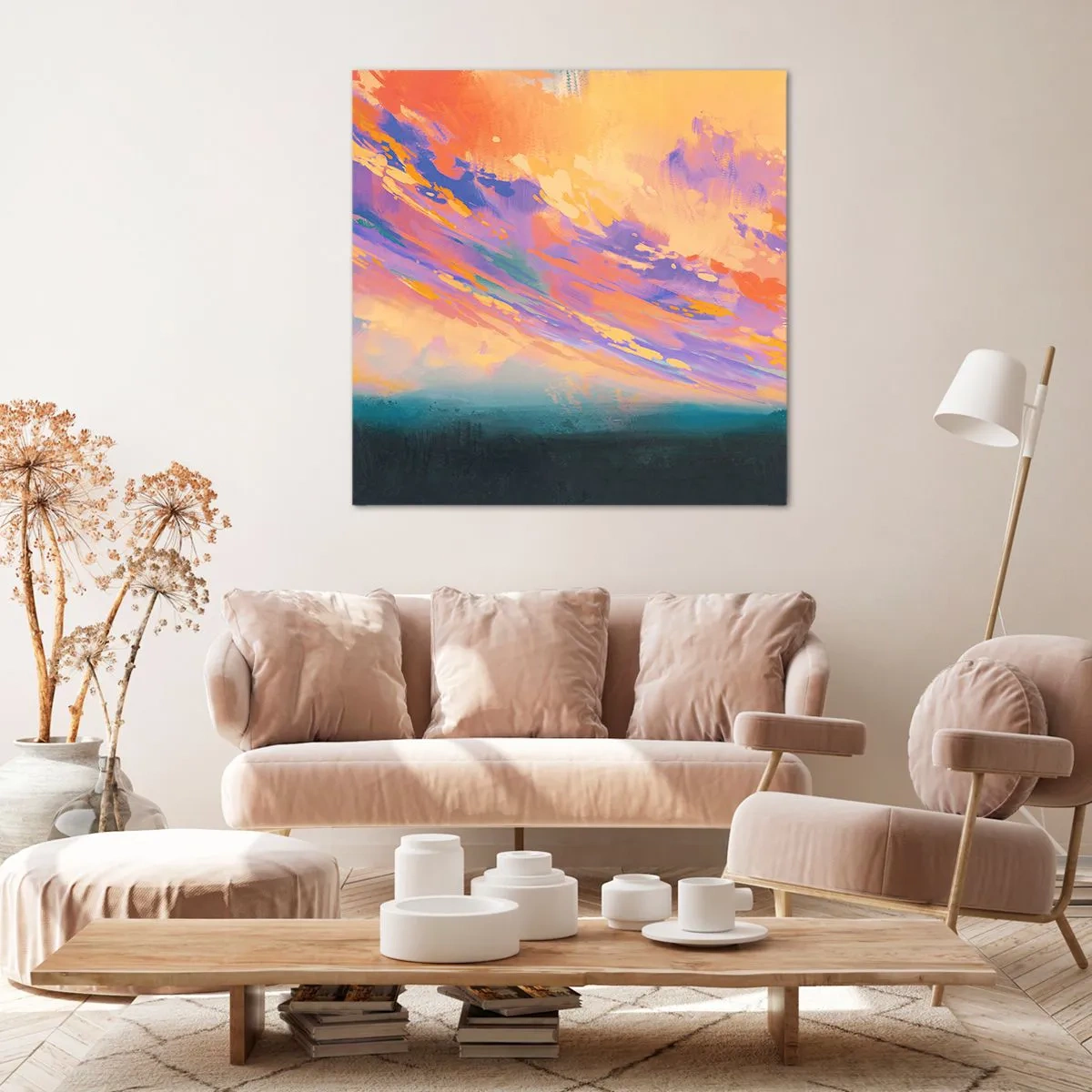 Canvastavla - Bild på duk - Dragkraft - 30x30 cm
