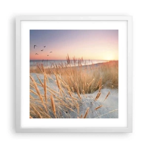 Affisch i vit ram - Östersjövaggvisa - 40x40 cm