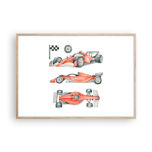 Affisch i ram av ljusek - Att komma ikapp en dröm - 100x70 cm