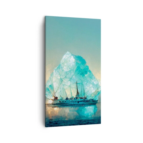 Canvastavla - Bild på duk - Arktisk briljant - 45x80 cm