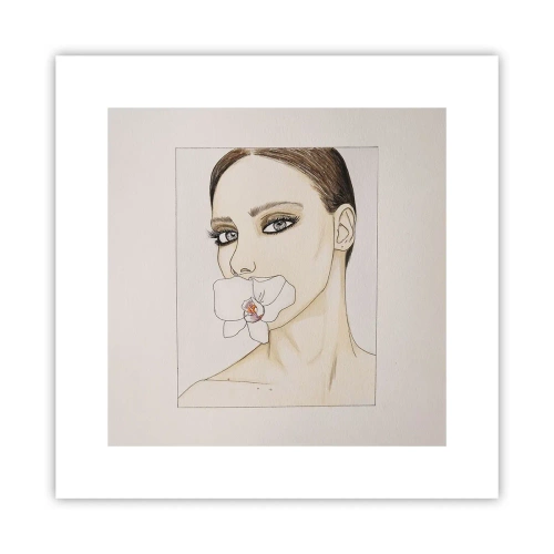 Affisch - Elegansens och skönhetens symbol - 30x30 cm