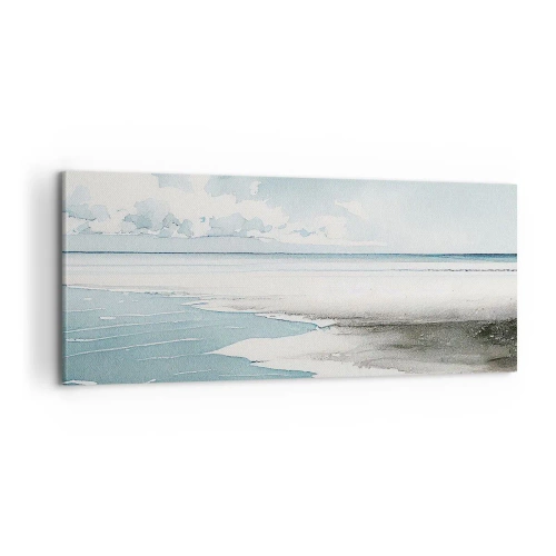 Canvastavla - Bild på duk - Milt tidvatten - 100x40 cm