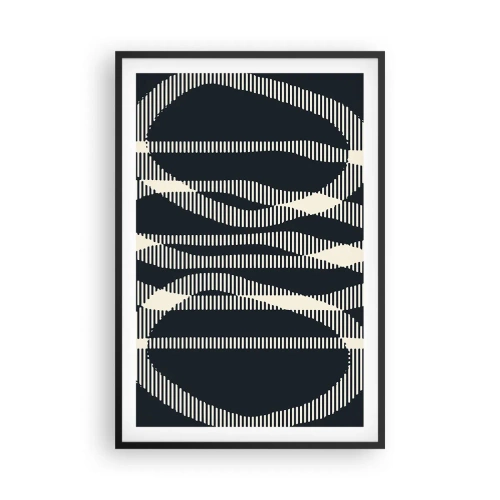 Affisch i svart ram - Försök att bryta mörkret - 61x91 cm