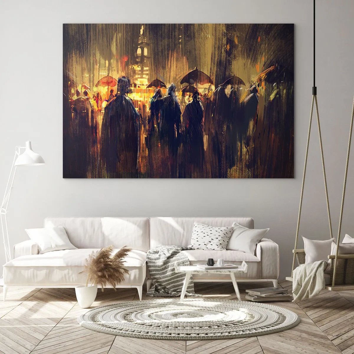 Glastavla - Bild på glas - Regnbekännare - 100x70 cm