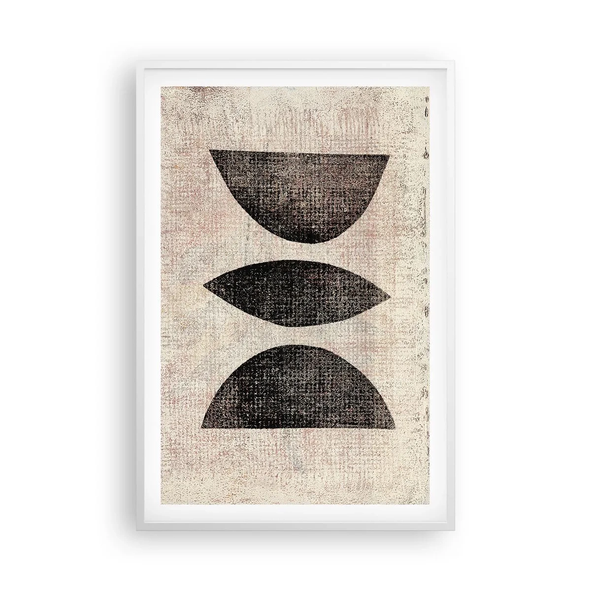Affisch i vit ram - Etnisk abstraktion - 61x91 cm