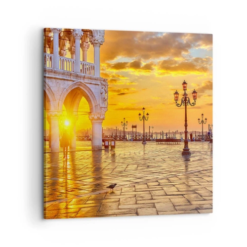 Canvastavla - Bild på duk - Var är alla? - 60x60 cm