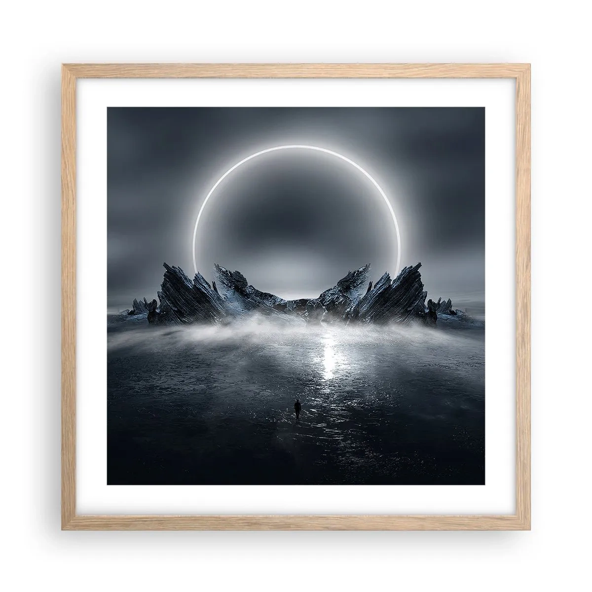 Affisch i ram av ljusek - En berättelses final - 50x50 cm