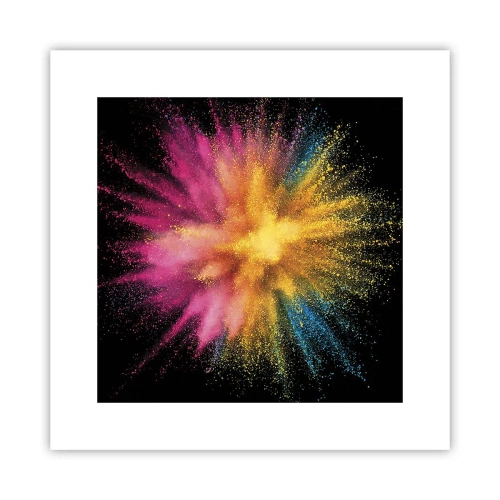 Affisch - Färgerna föds - 30x30 cm