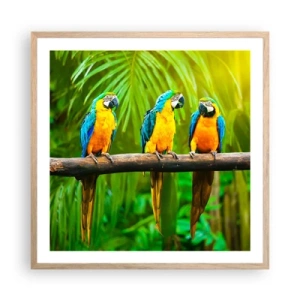 Affisch i ram av ljusek - Har du hört att hon...? - 60x60 cm