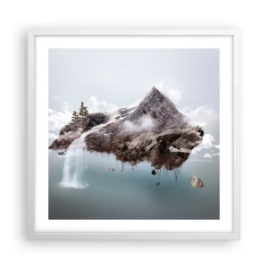 Affisch i vit ram - Med surrealistens öga - 50x50 cm