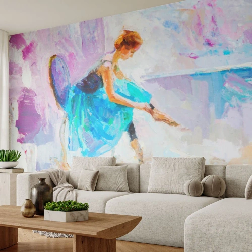 Fototapet Premium Sand - Outtalad charm, fin stil - Ballerina, Dansa, Balett - 100x70 cm