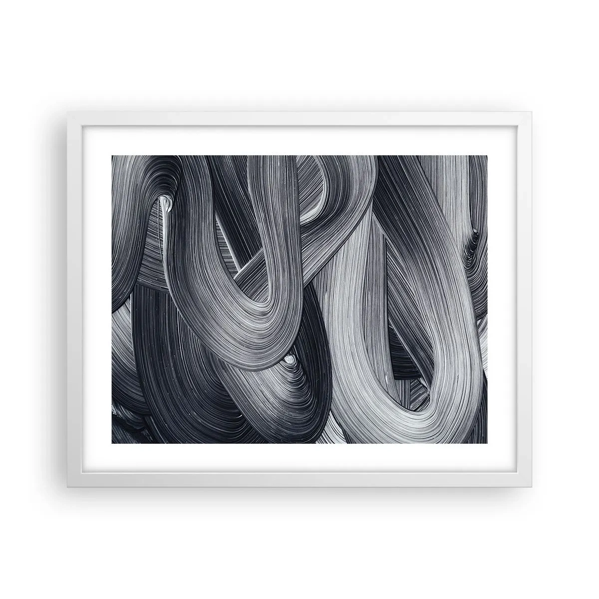 Affisch i vit ram - Verklighetens flythet - 50x40 cm